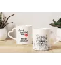 British Longhair - cat mug, adorable heart-shaped handle mug, universal gift from Art-Dog brand