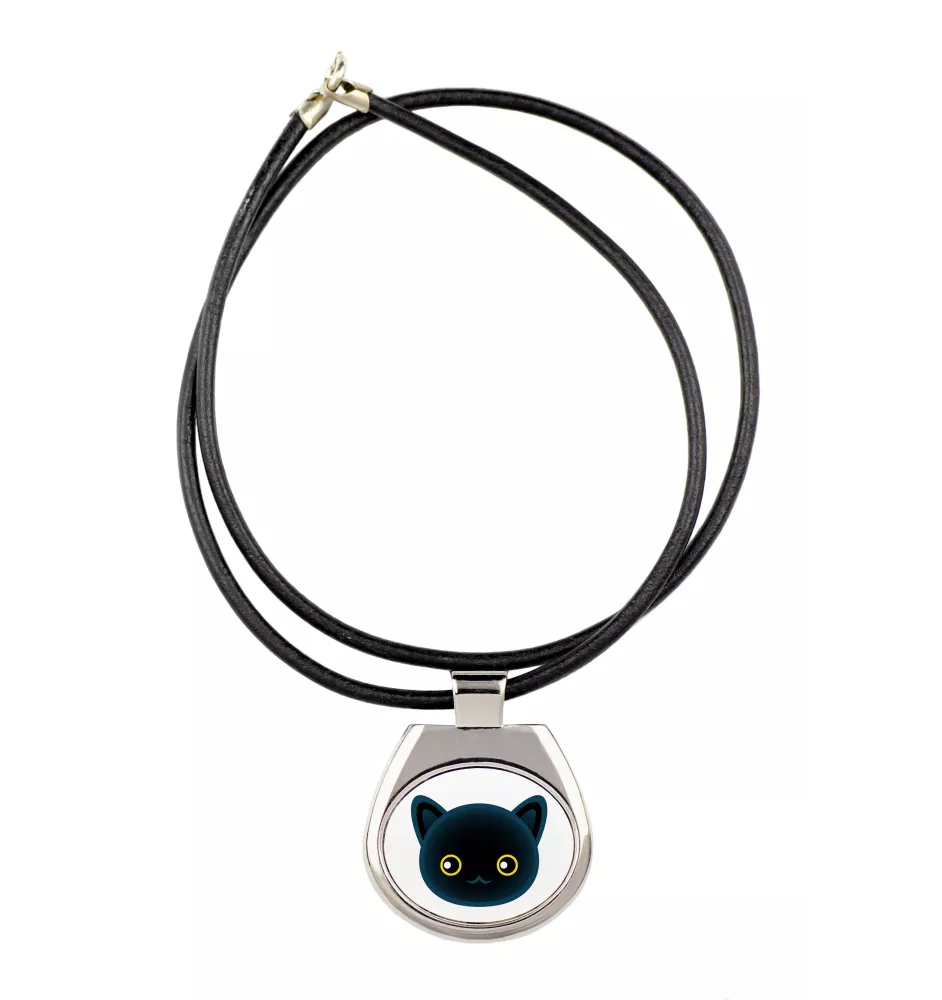 Bombay - pendant necklace with graphic on a chain strap by Art-Dog brand