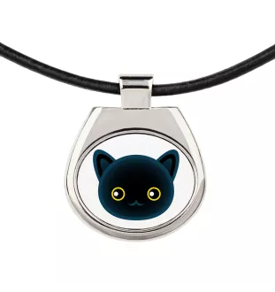 Bombay - pendant necklace with graphic on a chain strap by Art-Dog brand