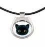 Bombay - pendant necklace with graphic on a chain strap by Art-Dog brand