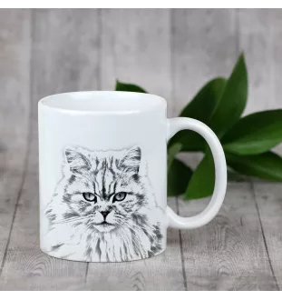 British Longhair - cup with a cat, cute cup with graphics, a gift with your photo from the Art-Dog brand
