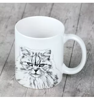 British Longhair - tasse avec un chat, une tasse joyeuse pour les amoureux des chiens, un cadeau personnalisé de la marque Art-Dog
