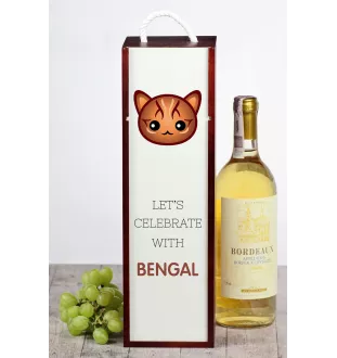 Bengalisch - Weinkiste mit Grafik und Aufschrift der Marke Art-Dog