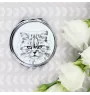 British Longhair - pocket mirror with a cat, personalized mirror for a purse, compact mirror with Art-Dog brand print