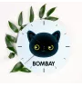 Bombay - MDF-Uhr mit Grafik und Logo der Marke Art-Dog