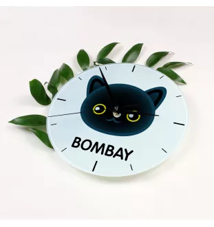 Bombay - MDF clock with graphics and the Art-Dog brand name
