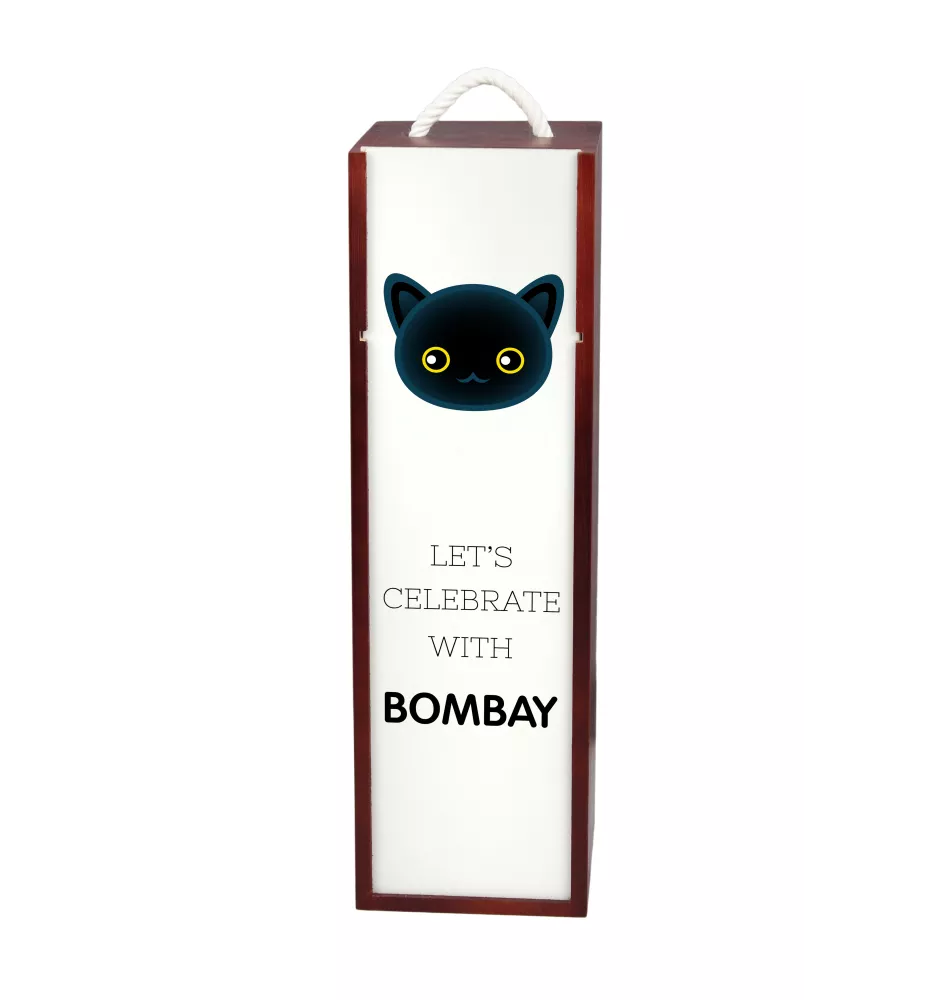 Bombay - wine box with graphics and the brand name Art-Dog