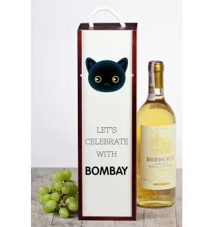 Bombay - boîte à vin avec graphisme et logo de la marque Art-Dog