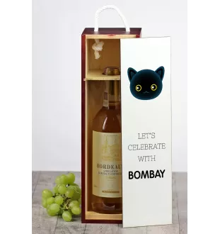 Bombay - wine box with graphics and the brand name Art-Dog