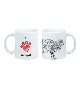 Bengalisch - Tasse mit Katze, entzückende Tasse mit Grafik, Geschenk mit Ihrem Foto von der Marke Art-Dog