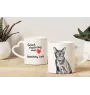 Bombay - cat mug, adorable heart-shaped handle mug, universal gift from Art-Dog brand