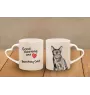 Bombay - tasse avec un chat, une tasse adorable avec une anse en forme de cœur, un cadeau universel de la marque Art-Dog