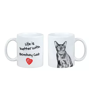 Bombay - cup with a cat, cup with a photo, personalized gift from the Art-Dog brand