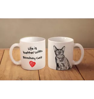 Bombay - tasse avec un chat, tasse avec une photo, cadeau personnalisé de la marque Art-Dog