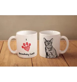 Bombay - Tasse mit Katze, entzückende Tasse mit Grafik, Geschenk mit Ihrem Foto von der Marke Art-Dog