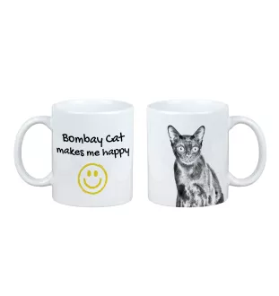 Bombay - cat mug, cheerful mug for a dog lover, personalized gift from the Art-Dog brand