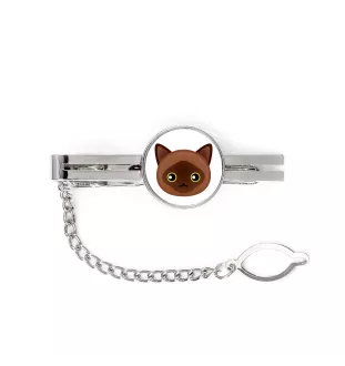 Birma - eleganter Metallschlüsselanhänger von Art-Dog als Geschenk