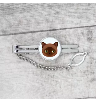 Birma - eleganter Metallschlüsselanhänger von Art-Dog als Geschenk