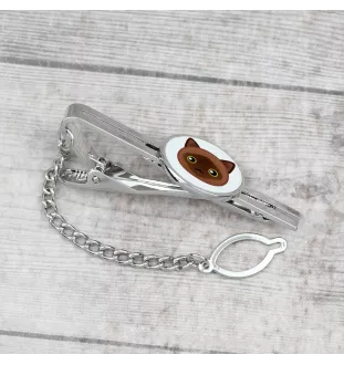 Birma - eleganter Metallschlüsselanhänger von Art-Dog als Geschenk