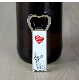 Burma Cat - bottle opener with a cat, personalized fridge opener, unique gift for men by Art-Dog brand