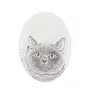 British Shorthair - commemorative plaque with a cat photo, tombstone with a print, personalized oval plaque from the Art-Dog brand
