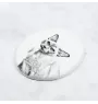 Burma Cat - commemorative plaque with a cat photo, tombstone with a print, personalized oval plaque from the Art-Dog brand