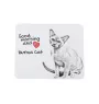 Burma Cat - mouse pad with print, personalized cat pad, unique gadget for an office worker from the Art-Dog brand