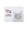 British Shorthair - mouse pad with print, personalized cat pad, unique gadget for an office worker from the Art-Dog brand