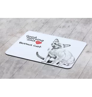 Birmakatze - Mauspad mit Druck, personalisiertes Mauspad mit Katze, einzigartiges Gadget für Büroangestellte von Art-Dog.