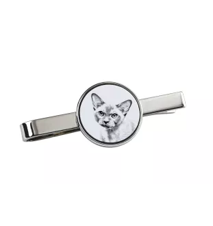Birmakatze - Krawattenklammer mit Katzenmotiv, personalisierter Krawattenclip, einzigartiges Geschenk für Männer von der Marke Art-Dog