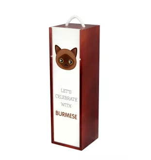 Birman - boîte à vin avec graphisme et logo de la marque Art-Dog