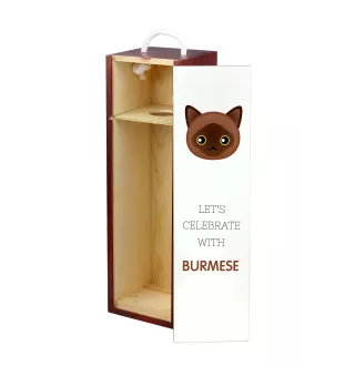 Kot burmski pudło na wino z kotem Art-Dog