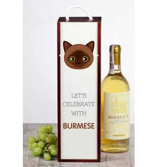 Kot burmski pudło na wino z kotem Art-Dog
