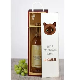 Kot burmski pudło na wino z kotem Art-Dog