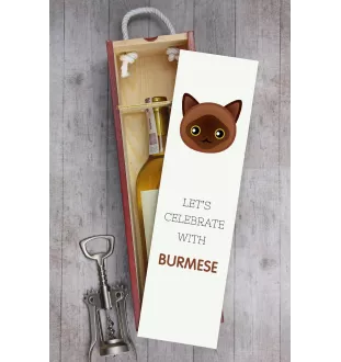 Birma - Weinkiste mit Grafik und Aufschrift der Marke Art-Dog