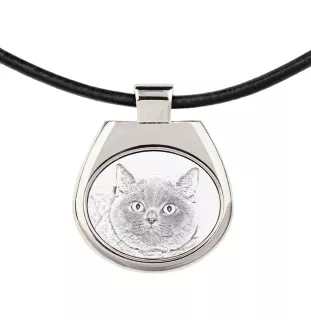 British Shorthair - collier avec un chat, pendentif personnalisé avec une photo, collier unique pour hommes et femmes de la marque Art-Dog