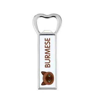 Burmese - bottle opener with the graphics and logo of the Art-Dog brand