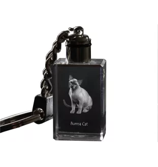 Chat de Birmanie - Pendentif en cristal avec photo de chat, pendentif lumineux, cadeau unique de la marque Art-Dog