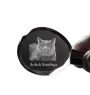 Britisch Kurzhaar - Fob with cat photo, crystal key ring in gift box, unique gift by Art-Dog brand