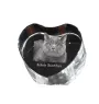 Britisch Kurzhaar - Kristalluhr mit Katzenbild, Herzregal-Uhr, personalisierte Standuhr von Art-Dog.