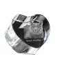 Britisch Kurzhaar - Kristalluhr mit Katzenbild, Herzregal-Uhr, personalisierte Standuhr von Art-Dog.