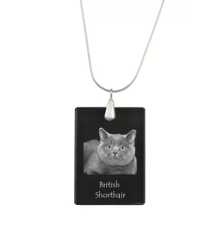 Brytyjski krótkowłosy naszyjnik kryształowy z kotem Art-Dog