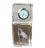 Chat de Birmanie - montre en cristal avec photo, photo de chat dans le cristal, horloge de bureau personnalisée de la marque Art-Dog
