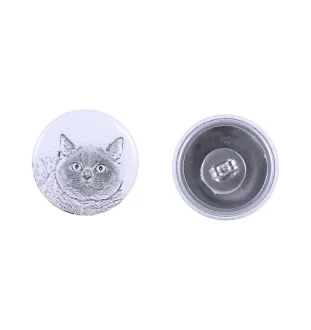 British Shorthair - earrings with a beloved cat, own photo, perfect gadget for cat lovers from the Art.-Dog brand.