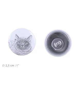 British Shorthair - earrings with a beloved cat, own photo, perfect gadget for cat lovers from the Art.-Dog brand.