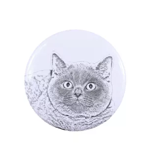 British Shorthair - backpack decoration, personalized badge, perfect gadget for animal lovers by Art-Dog brand
