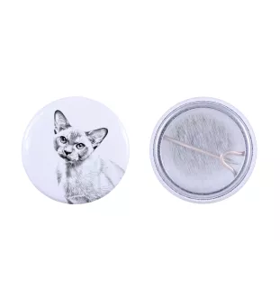 Chat de Birmanie - un accessoire de sac à dos, un badge personnalisé, l'accessoire parfait pour les amoureux des animaux de la marque Art-Dog