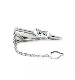 Burmilla - elegant metal keychain as a gift from Art-Dog brand