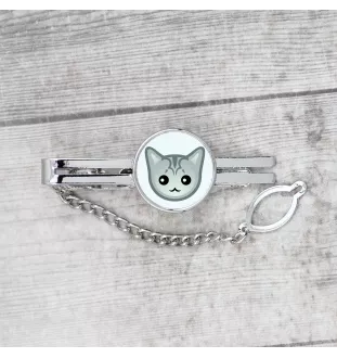 Burmilla - elegant metal keychain as a gift from Art-Dog brand