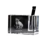 Kot burmański penholder kryształowy z kotem Art-Dog